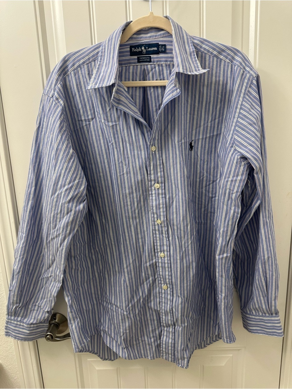 Polo by Ralph Lauren Blue & Red Striped Button-Down Shirt
